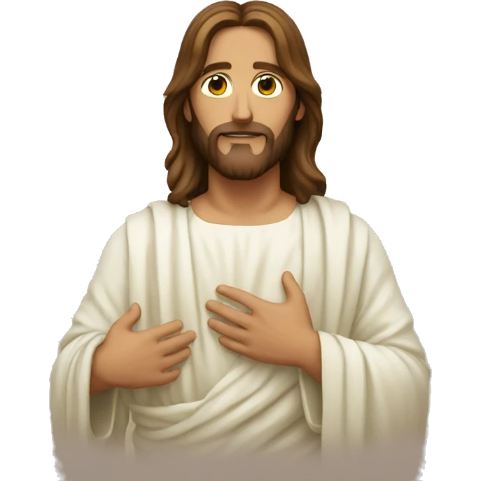 Jesus holding me emoji