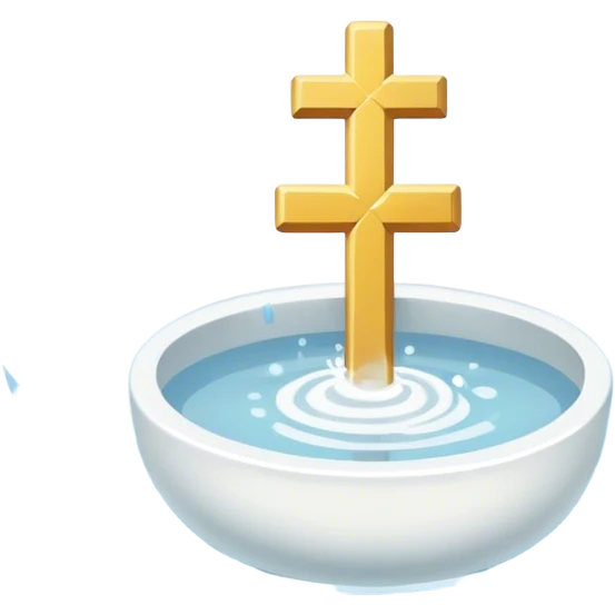 baptized emblem white emoji