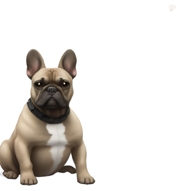 Black G wagon with french bulldog emoji