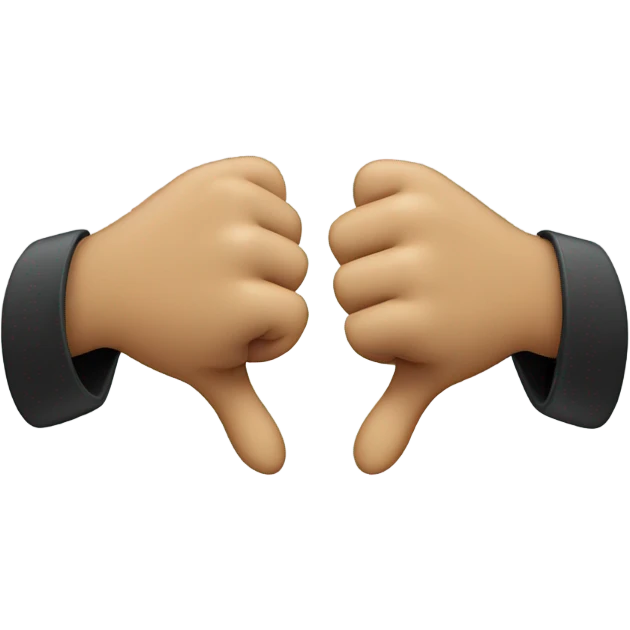 emoji with two thumbs pointing at self emoji