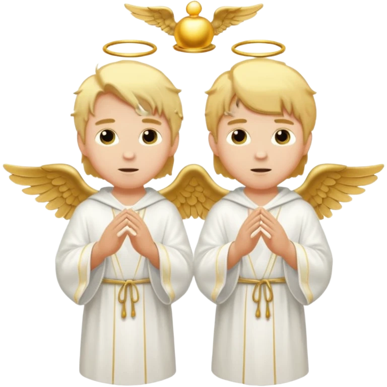 Two boy angels emoji