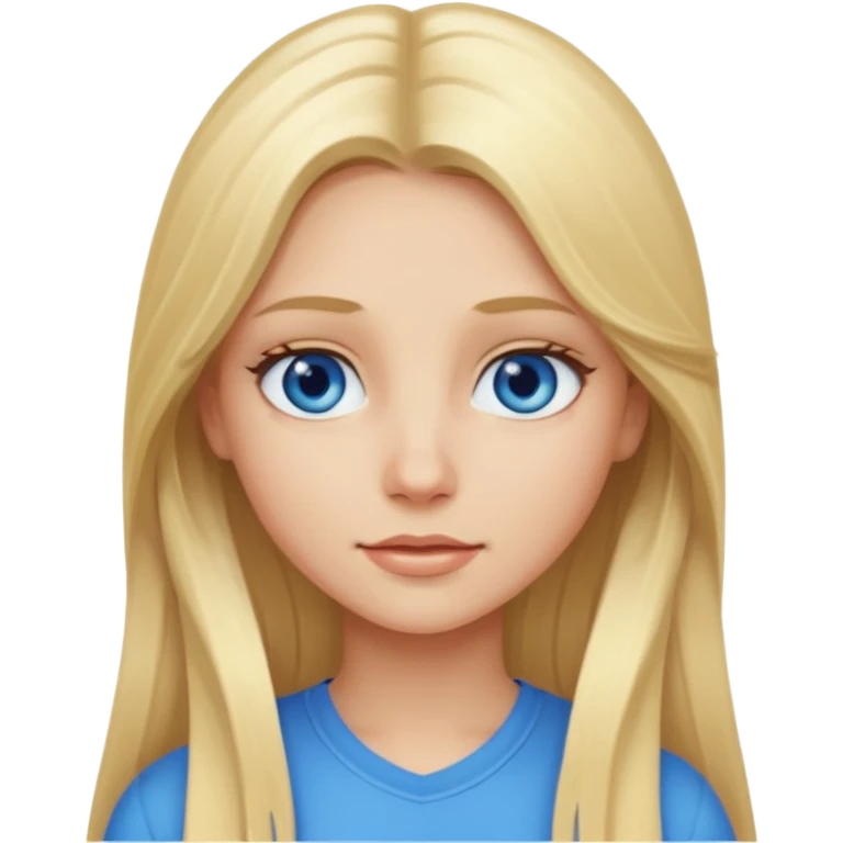 blonde long hair girl emoji