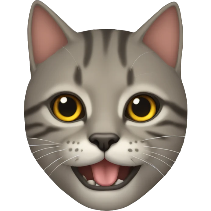 Gato enojado sacabdo la lengua emoji