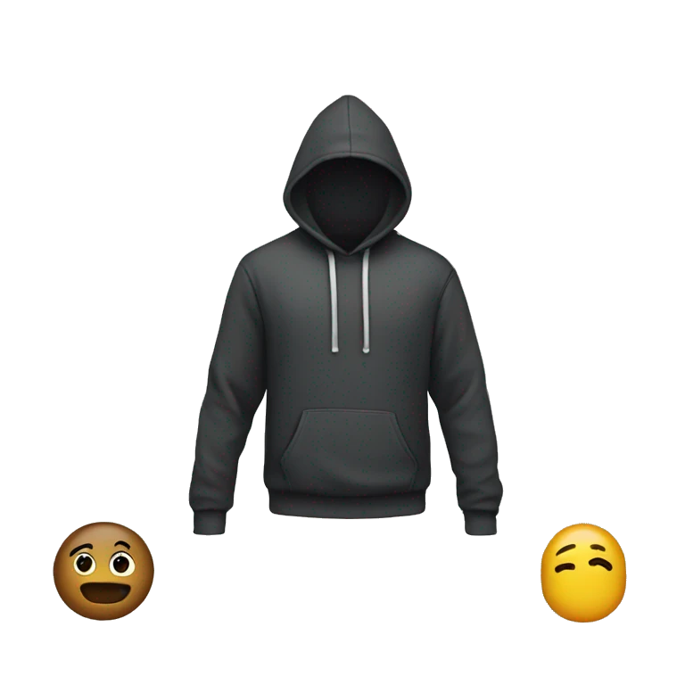 hoodie and aipods emoji