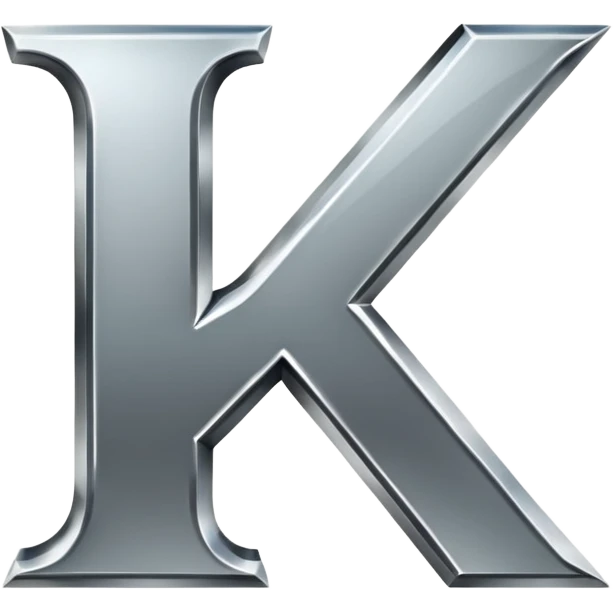 the letters  K. emoji