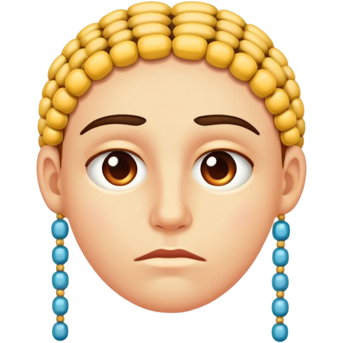 Nervous face emoji
