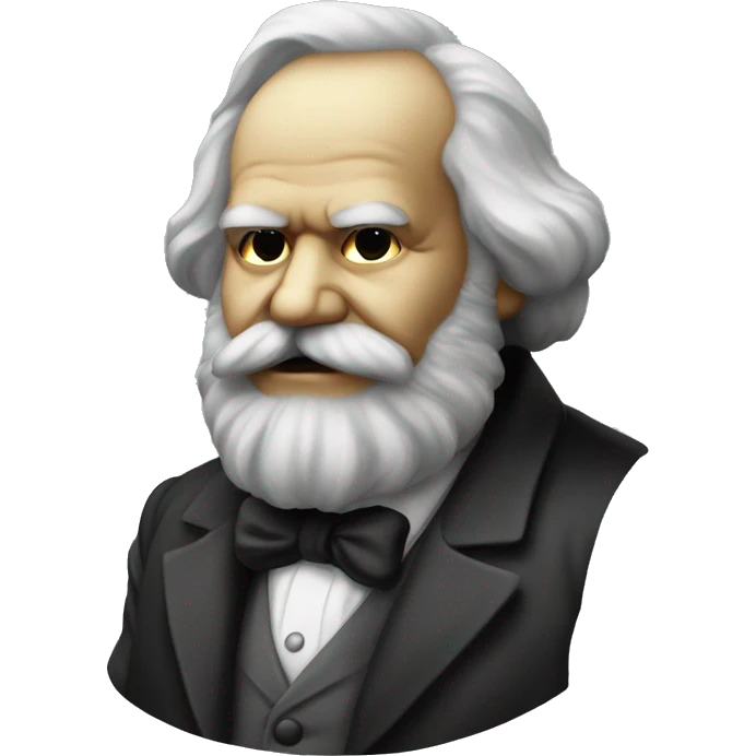 Karl Marx wear a mask emoji