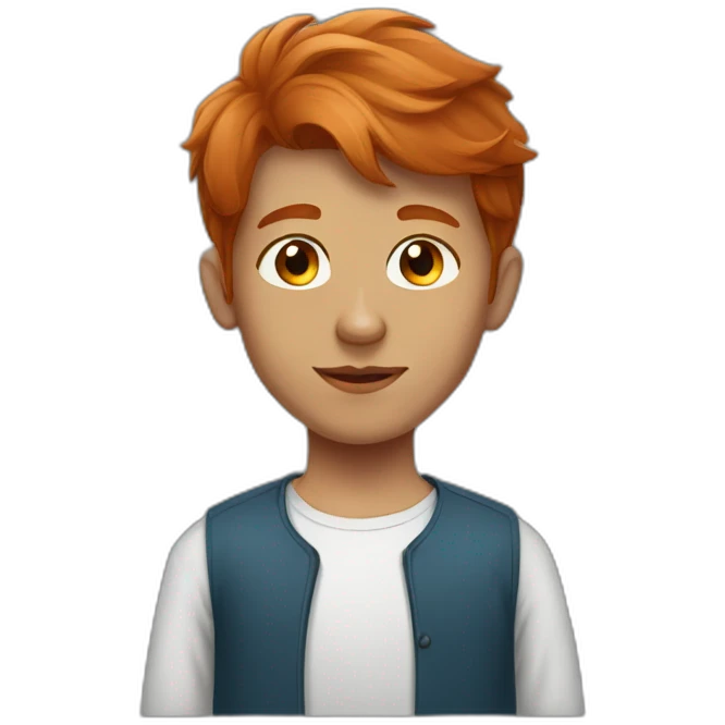 A pakistani boy redhead emoji