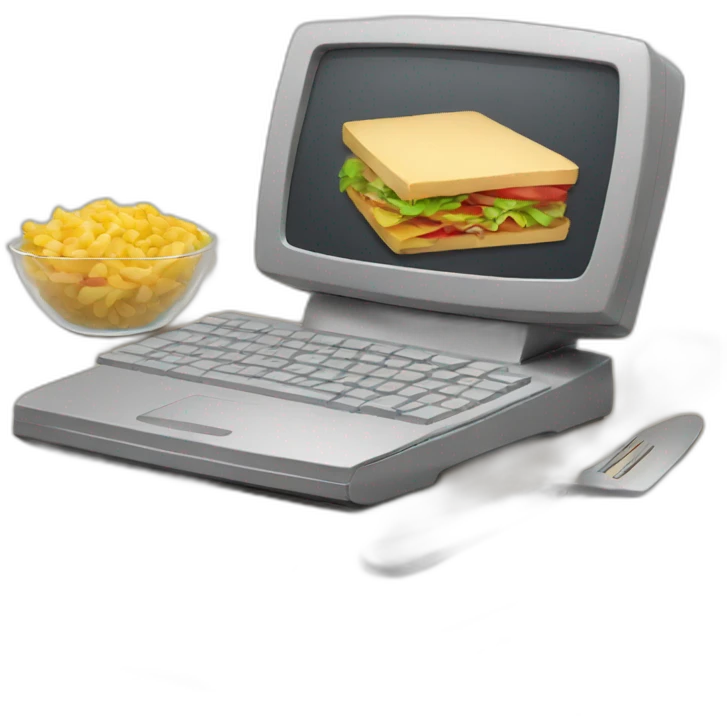 lunch computer emoji