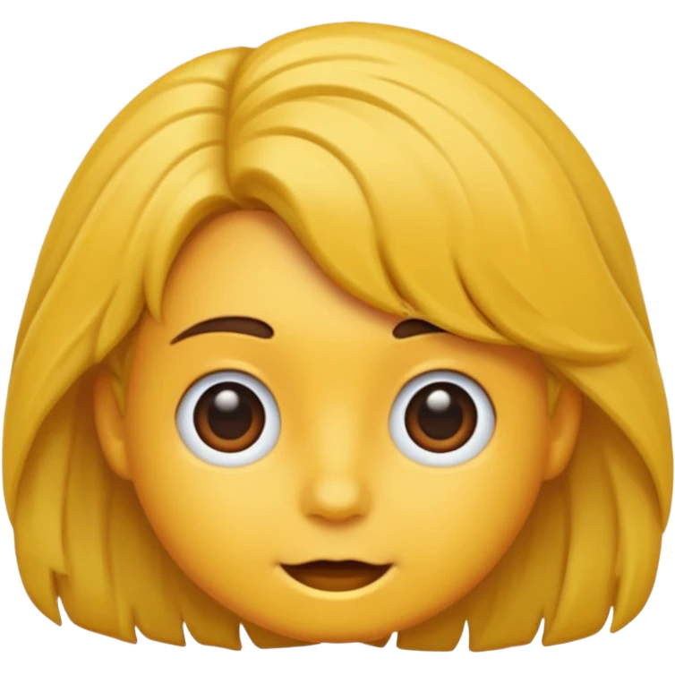 una cabeza con pelo de diferentes colores emoji