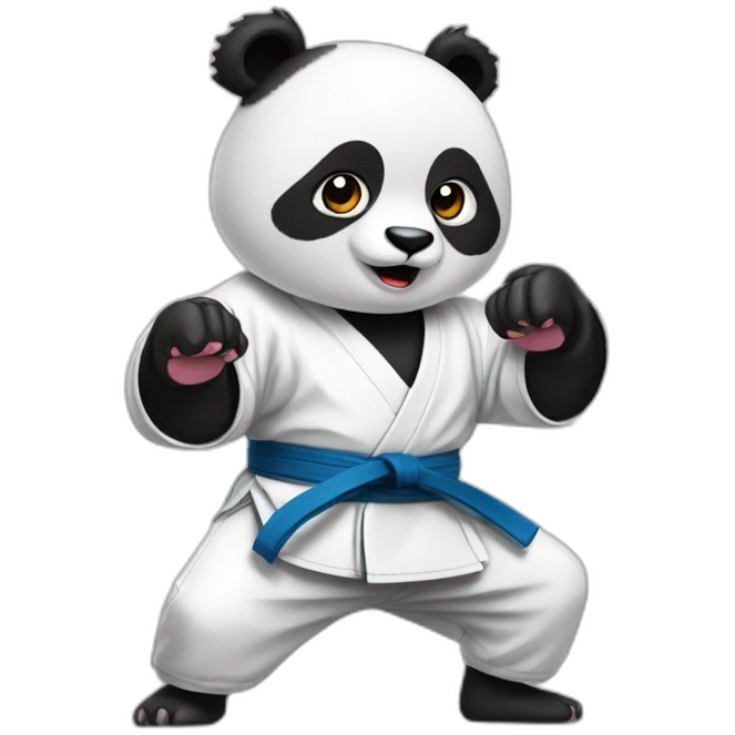Karate panda emoji