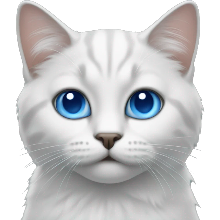 meow meow with blue eyes emoji