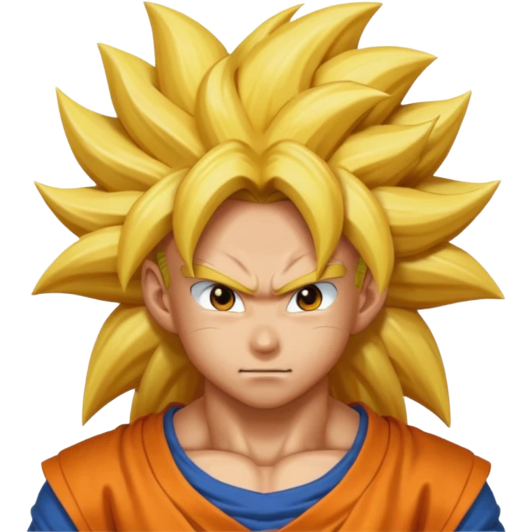 goku super Saiyan 3 with long hair  emoji