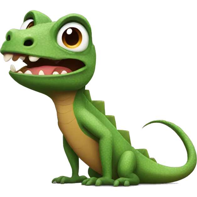 The complaining lizard emoji