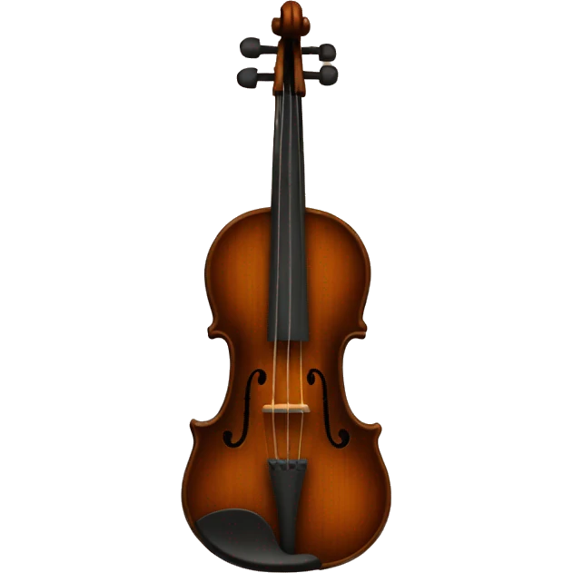 vintage brown violin emoji