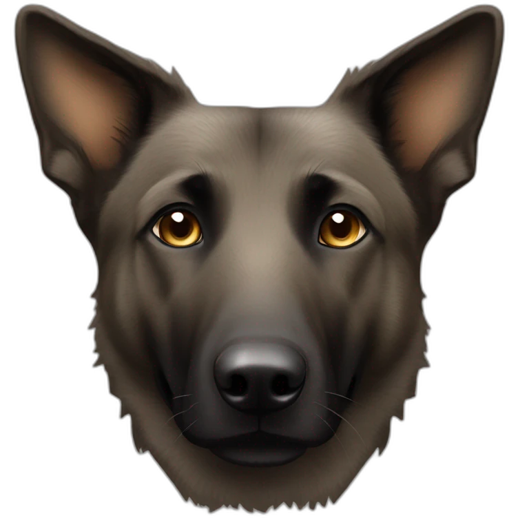 Dutch Shepherd dog, light brown in eyes area emoji