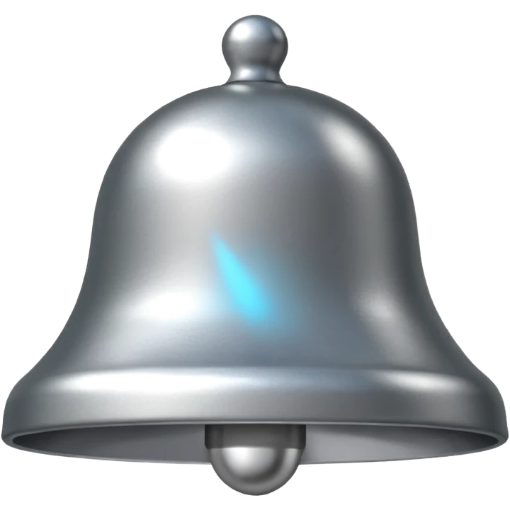 Notification bell silver emoji