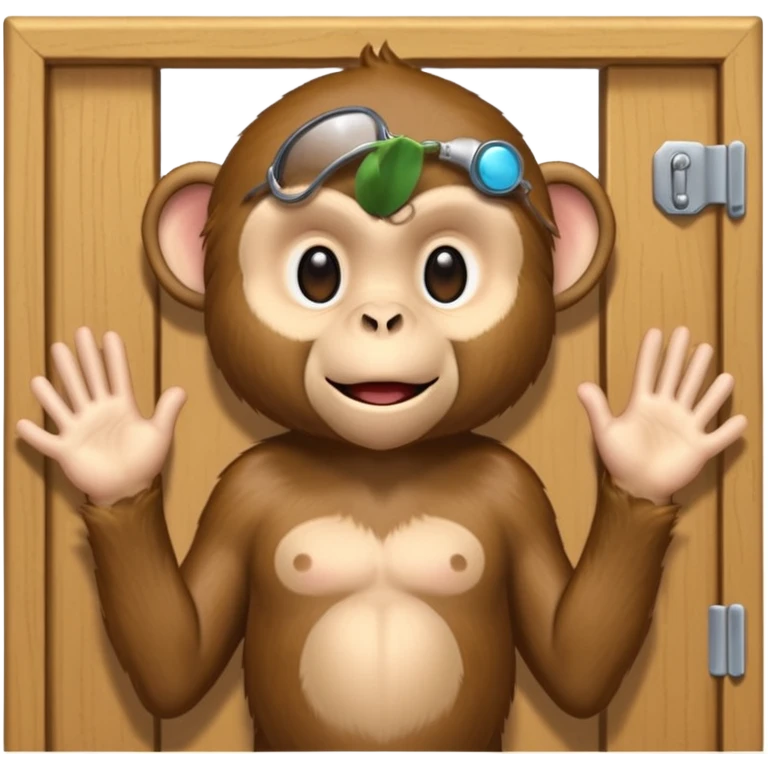 monkey knocking on door emoji