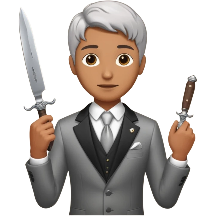Old knife, royalty knife in the auction emoji