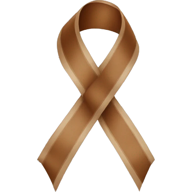 Brown ribbon  emoji