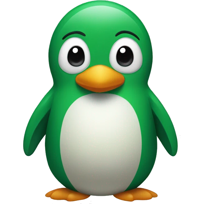green pinguin emoji