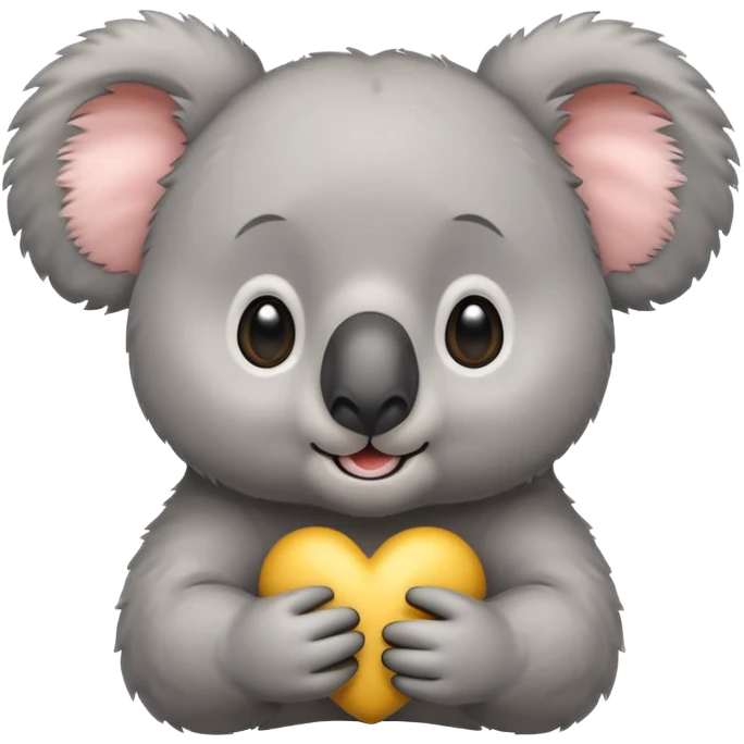 Cute surprised koala bear emoji