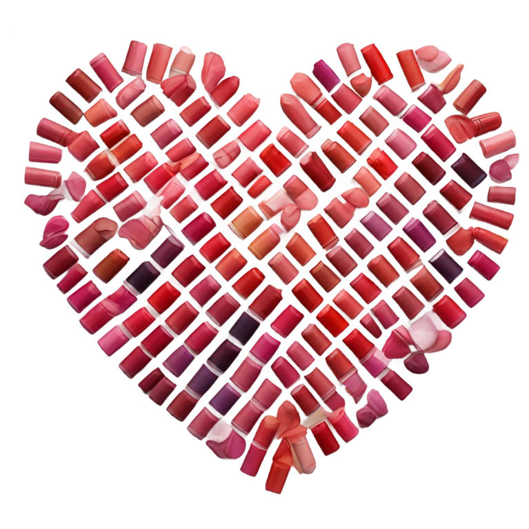 Heart with lipsticks emoji