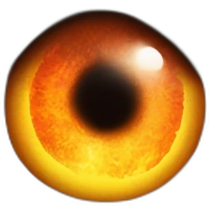tower with a big fire Sauron eye on it emoji