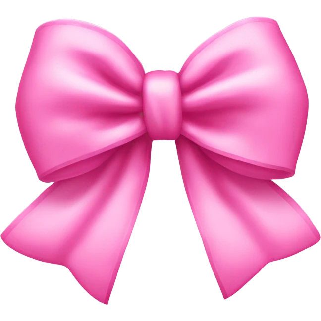 Pink coquette bow emoji