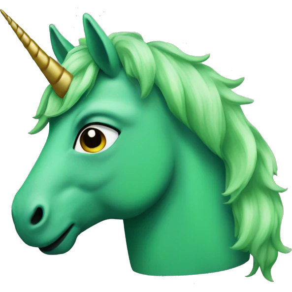 Green Unicorn emoji