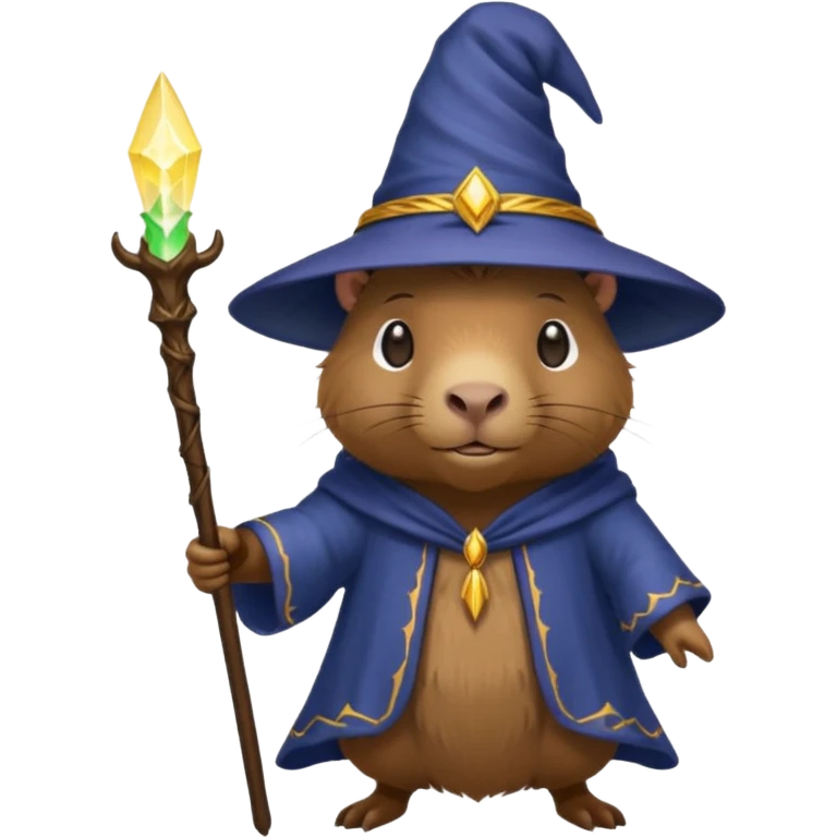 A capybara wizard emoji