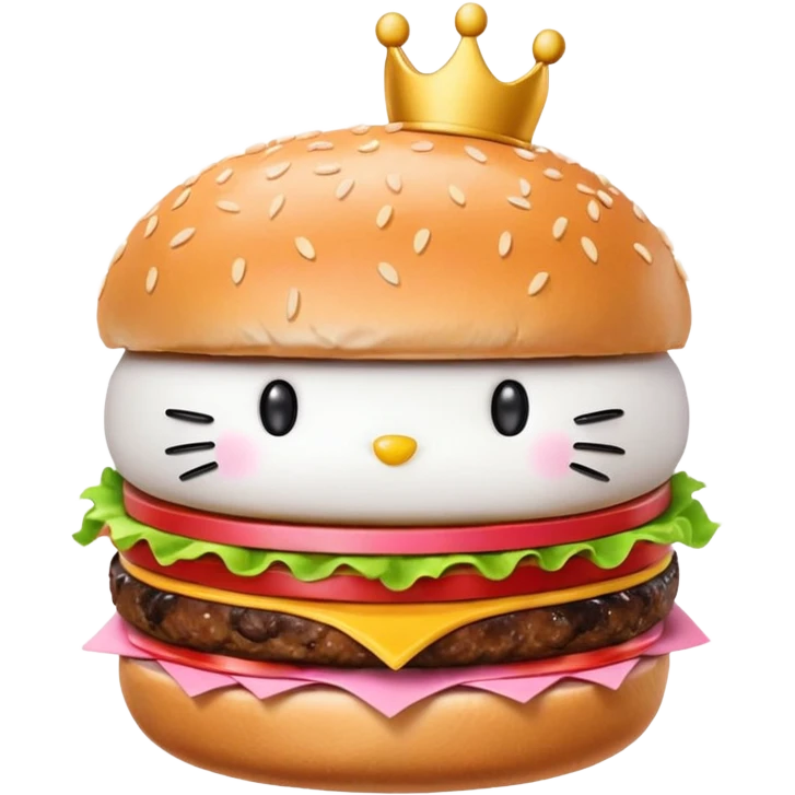 Hello kitty burger  emoji