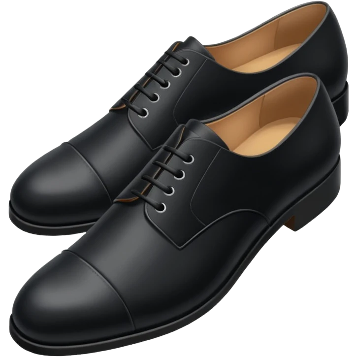  black clasic men's shoes emoji