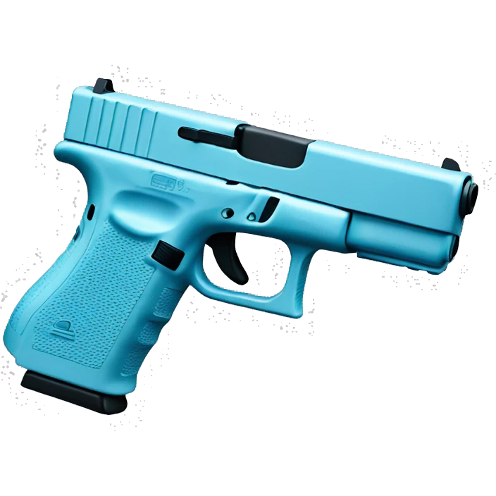 pastel blue glock emoji