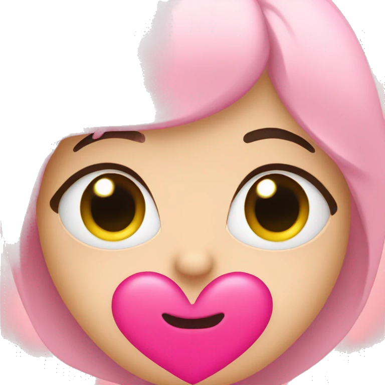 A face with pink heart eyes emoji