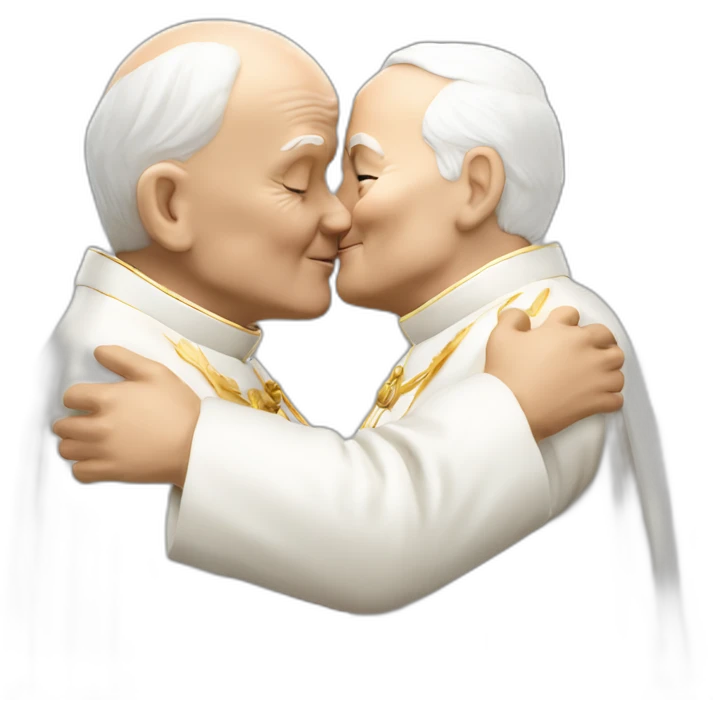 john-paul-ii-kissing-john-paul-ii emoji