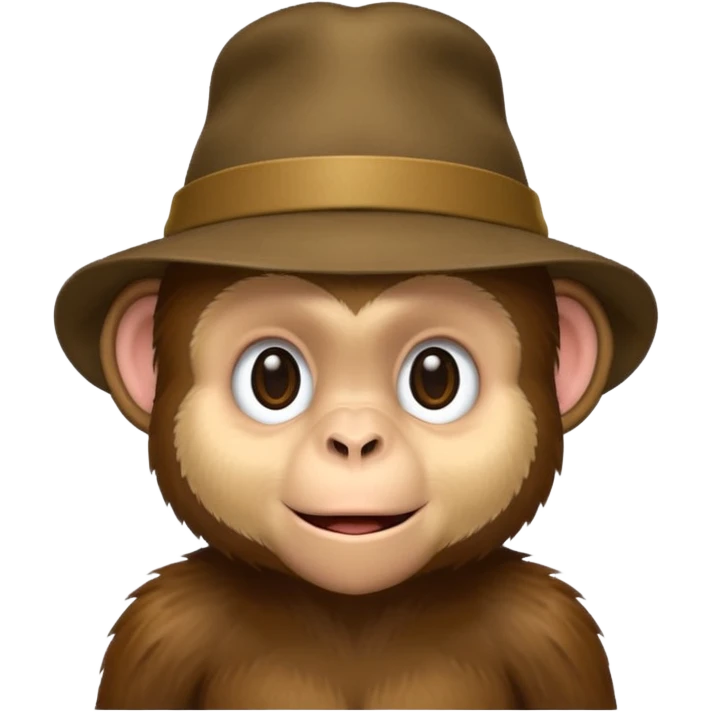 monkey wearing hat emoji