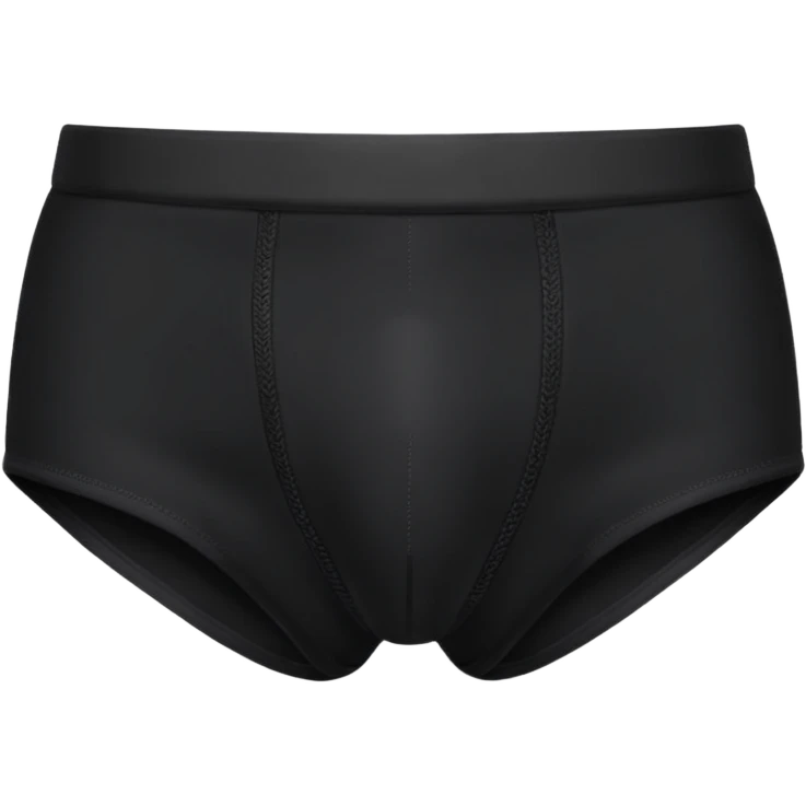 black underwear ONLY emoji