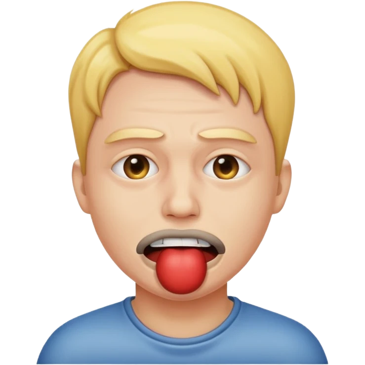 эмодзи с кляпом и он страдает emoji