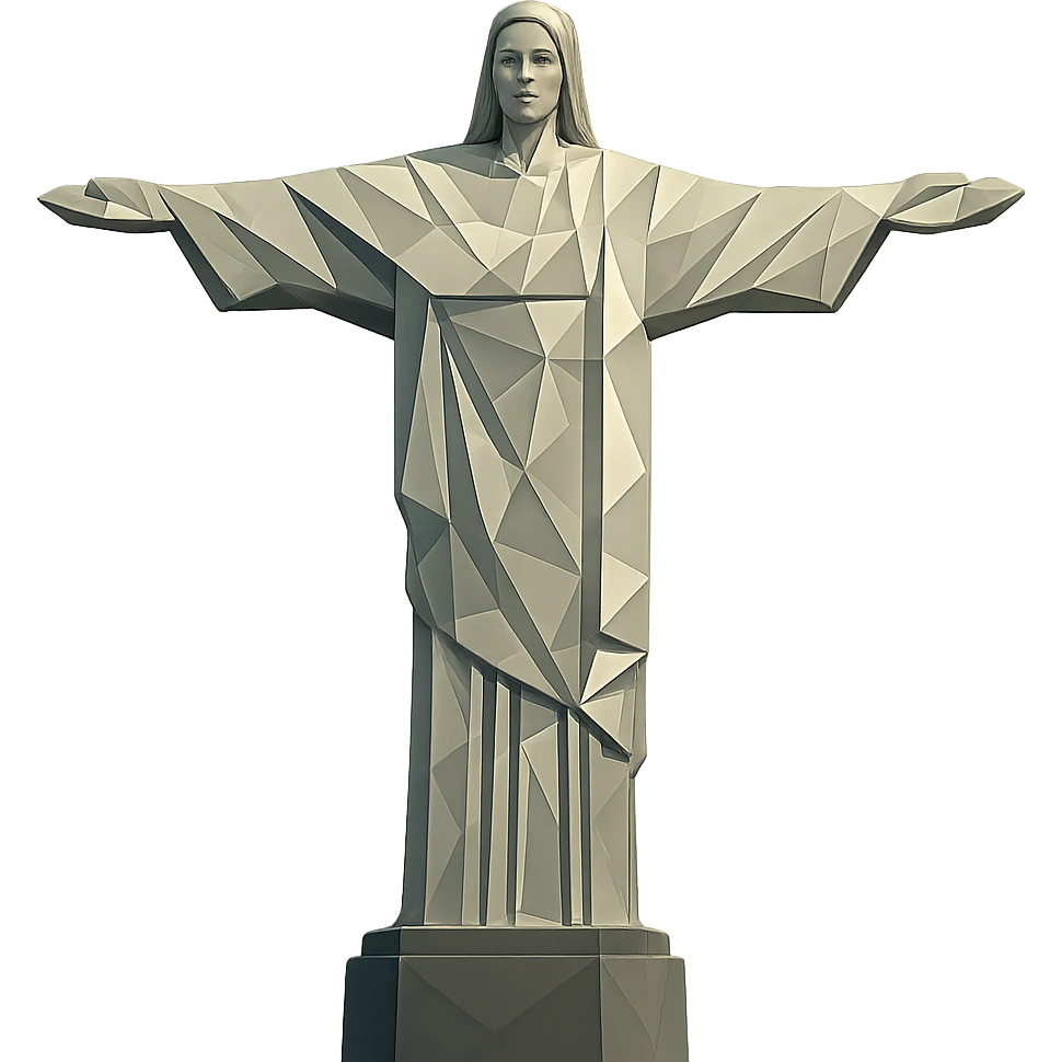 Christ the Redeemer statue in Rio de Janeiro emoji