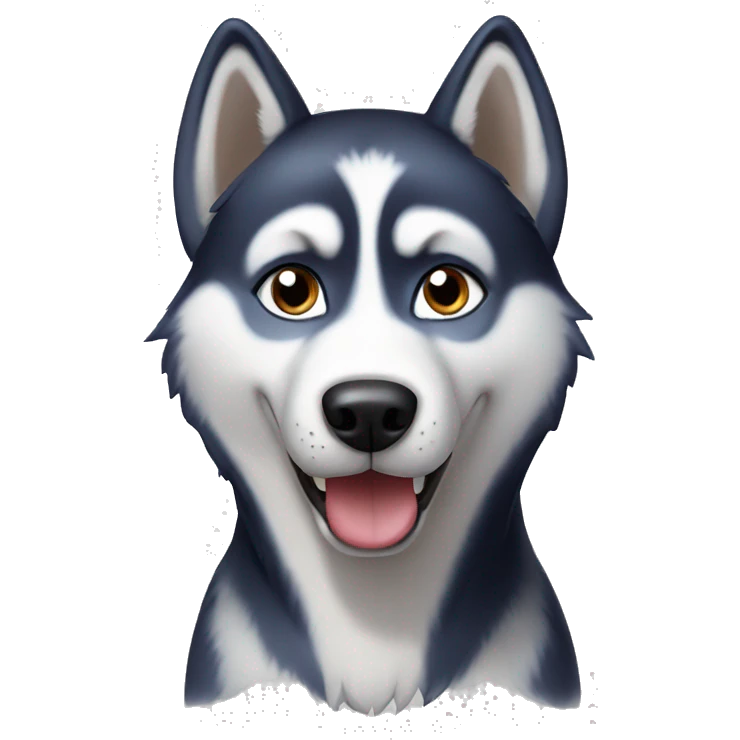 Husky dog emoji