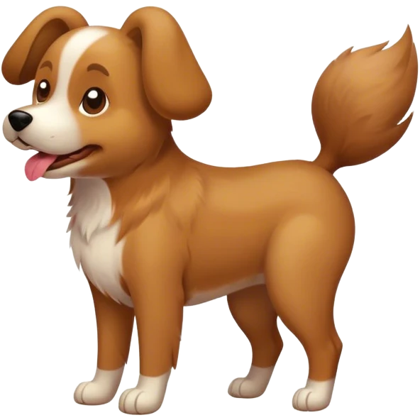 DOG ON A DOG emoji