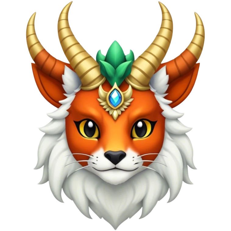 colorful anthro horned Royal vernid fursona Fakemon emoji