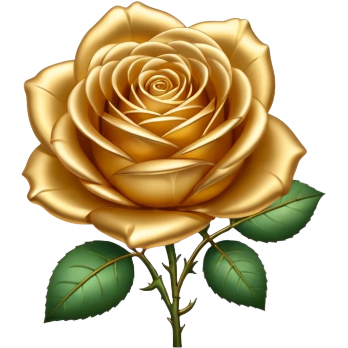 Golden rose emoji
