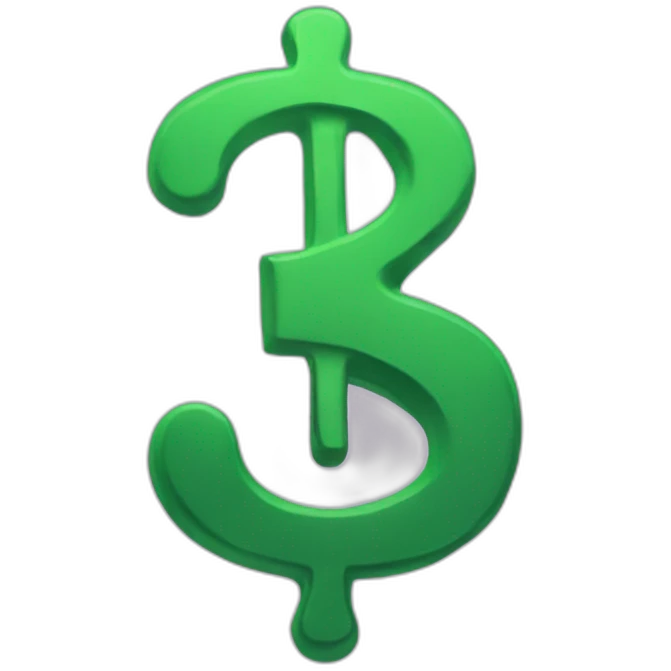Dollar in question mark emoji