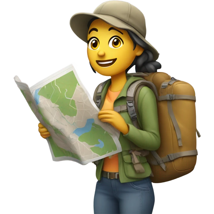 Woman on excursion  emoji