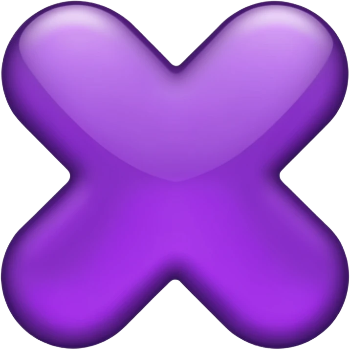Shiny fancy purple text saying "YOU" emoji