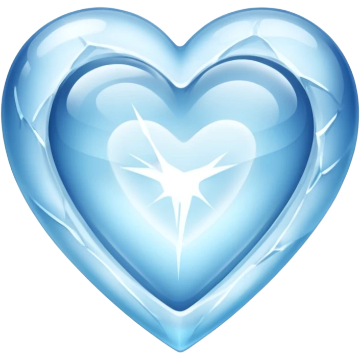 Corazón de hielo emoji