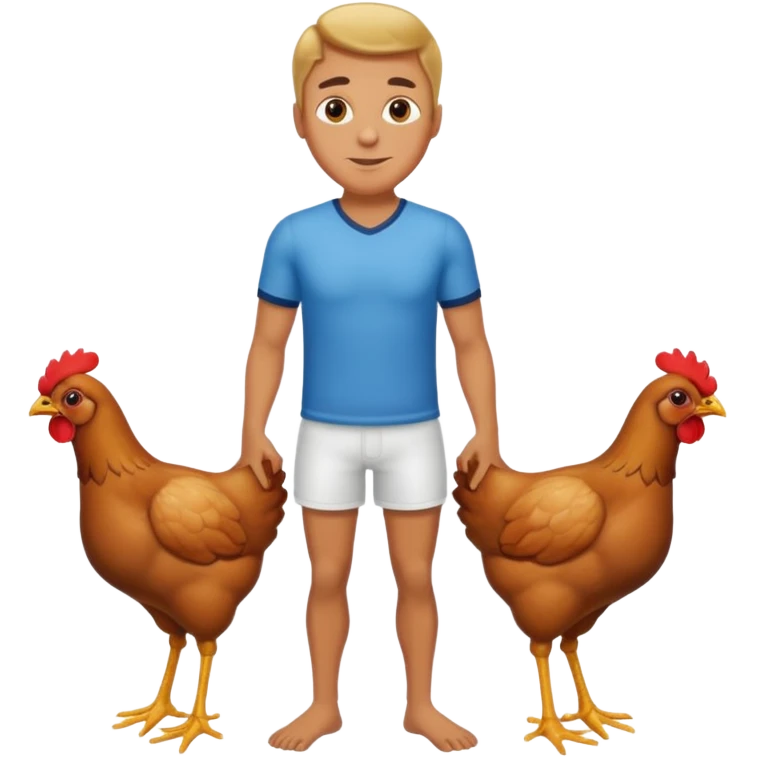 hombre con patas de pollo emoji