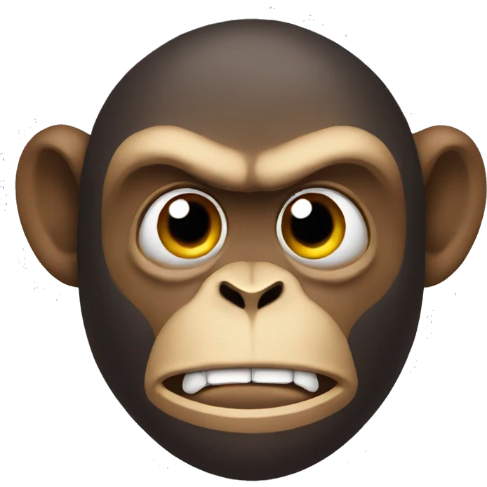 Angry monkey  emoji